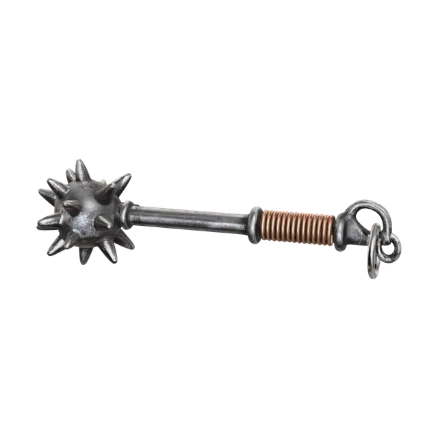 Morning Star Weapon - Flail 3D model, vytvořený pomocí AI