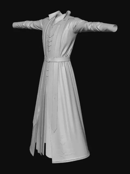 3D model for CR Pachinko Akumajo Dracula Robes T-Posed