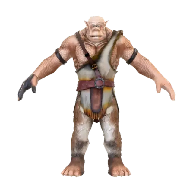 Cyclops Age of mythology T-Pose - Titans 3D model, vytvořený pomocí AI