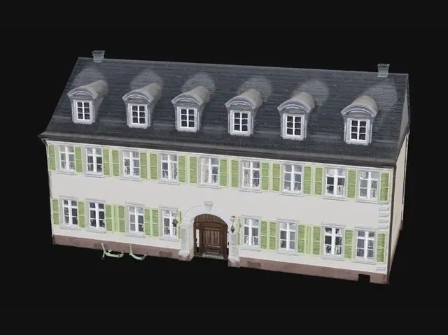 3D model for Sunlit Townhouse with Green Shutters