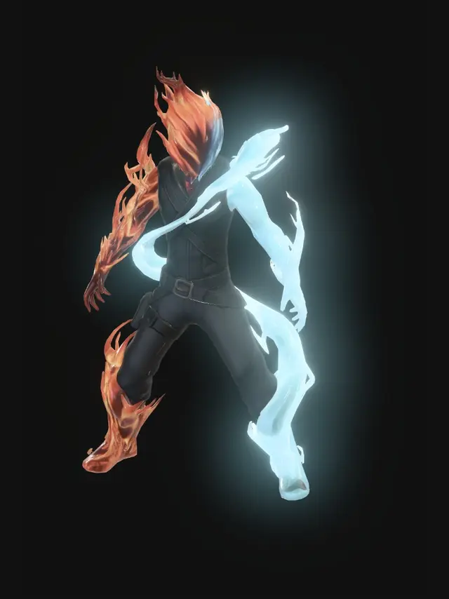3D model for turn all of this photos to  one photo of character  btw ther the same character and add like