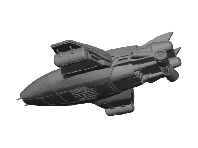 3D model for 1/13 scale space ship