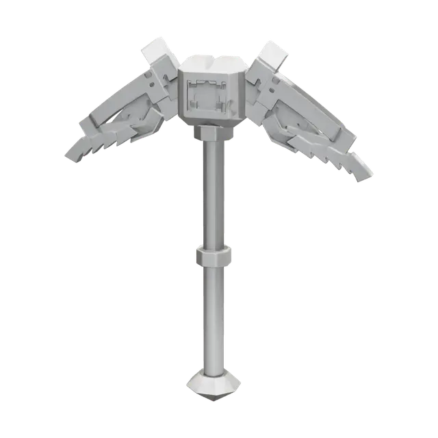 Modern Diamond Pickaxe 3D model, vytvořený pomocí AI