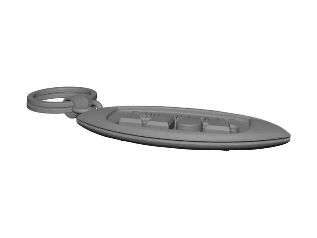 3D model for Bronze Geometry Keychain