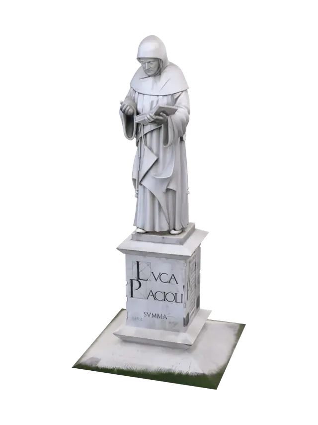 3D model for Luca Pacioli Statue