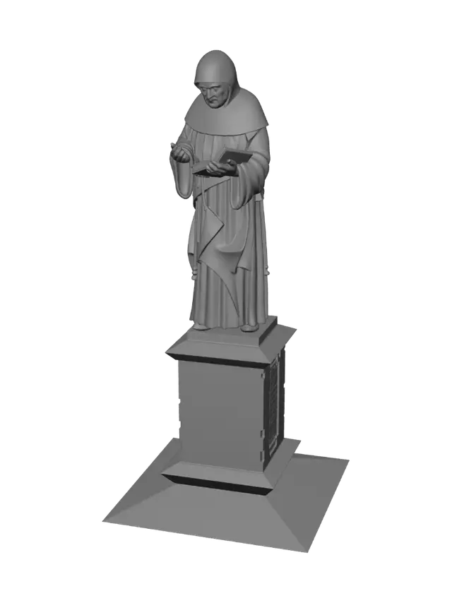 3D model for Luca Pacioli Statue