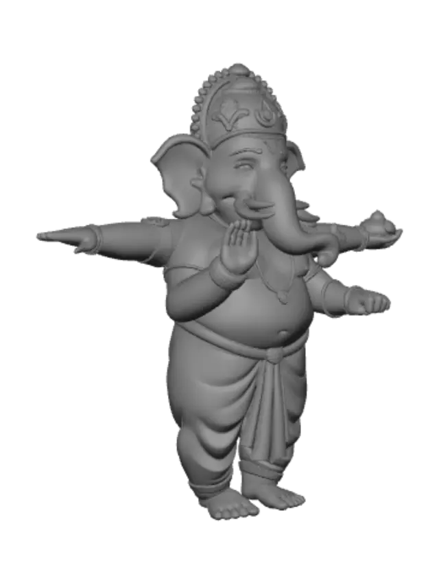 3D model for Lord Ganesh - Character Reference Sheet for 3D Modeling