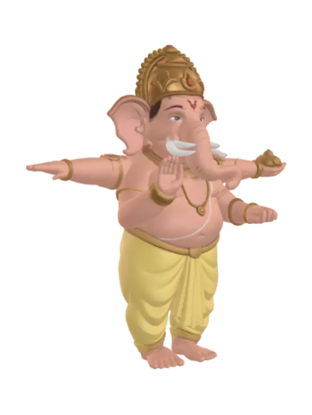 3D model for Lord Ganesh - Character Reference Sheet for 3D Modeling