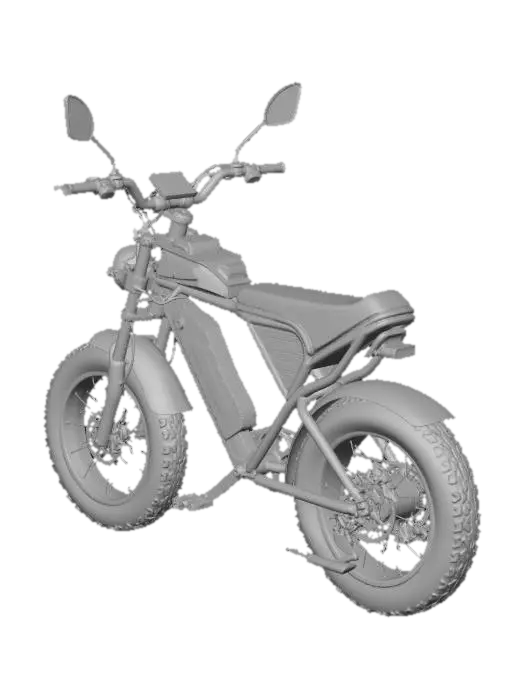 3D model for Electric Adventure Bike