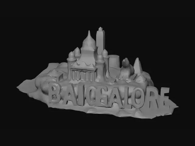 3D model for Miniature Bangalore on a Map