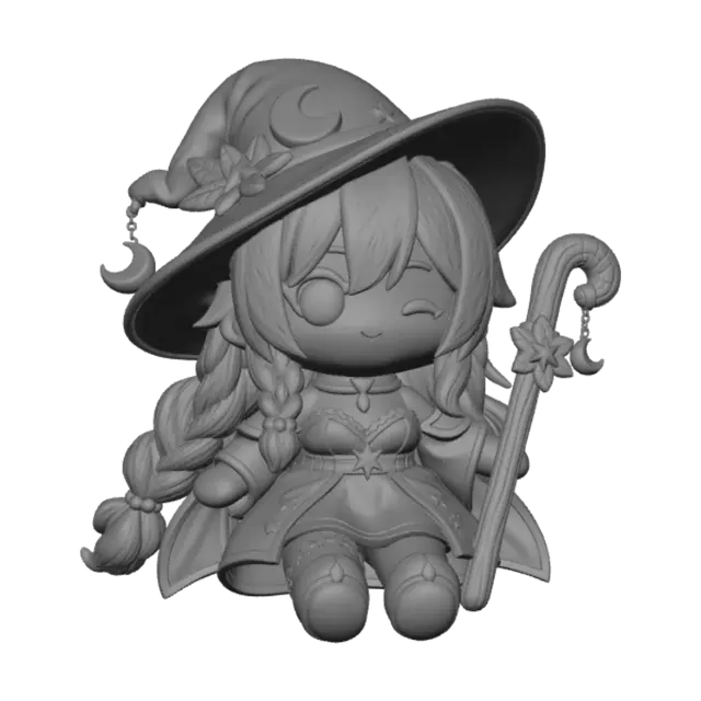 3D model for Moonlit Lavender Witch