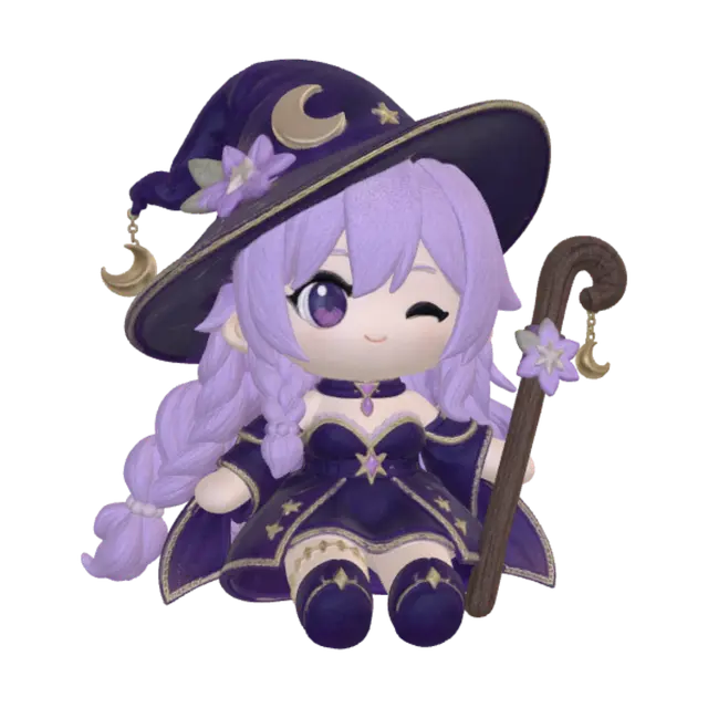 3D model for Moonlit Lavender Witch