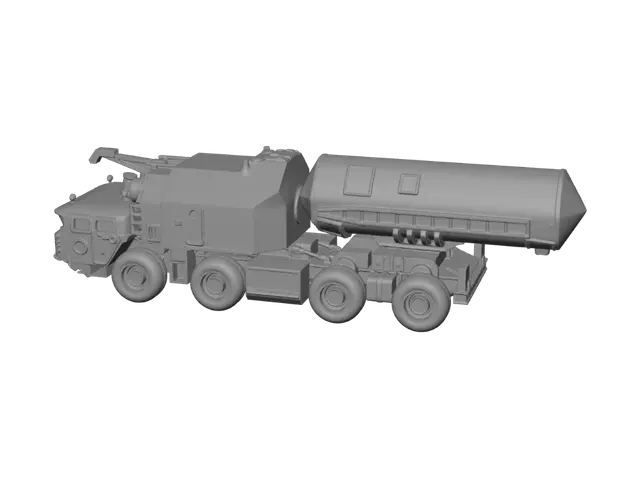 3D model for Camouflaged Mobile Missile Launcher