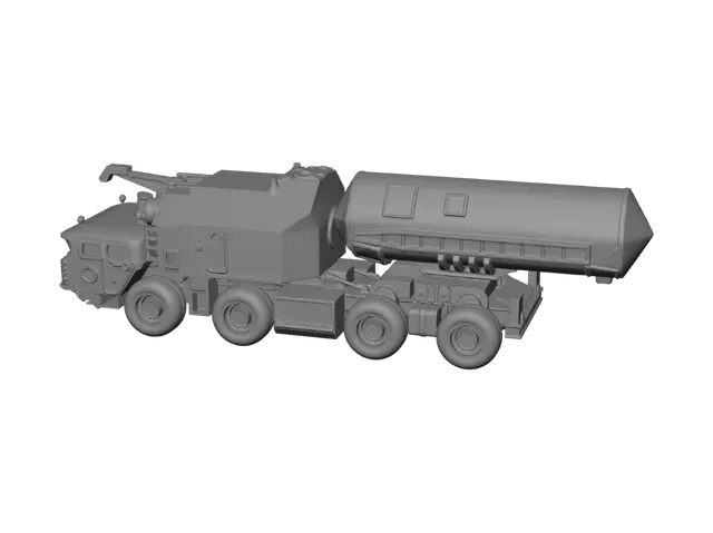 3D model for Camouflaged Mobile Missile Launcher