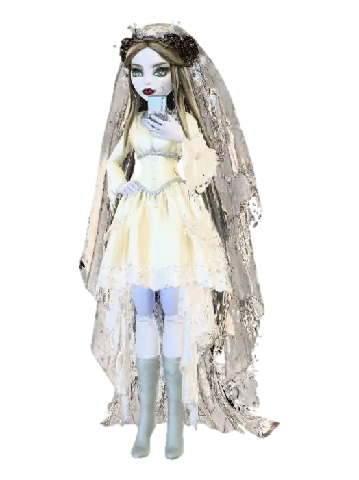 Gothic Bride Selfie 3D model, vytvořený pomocí AI