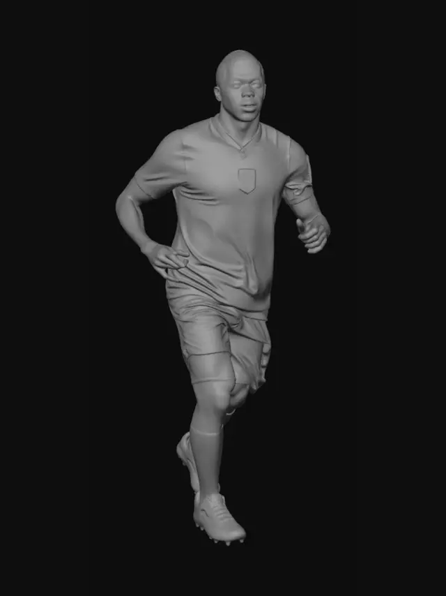 3D model for France National Team Player in Blue Jersey