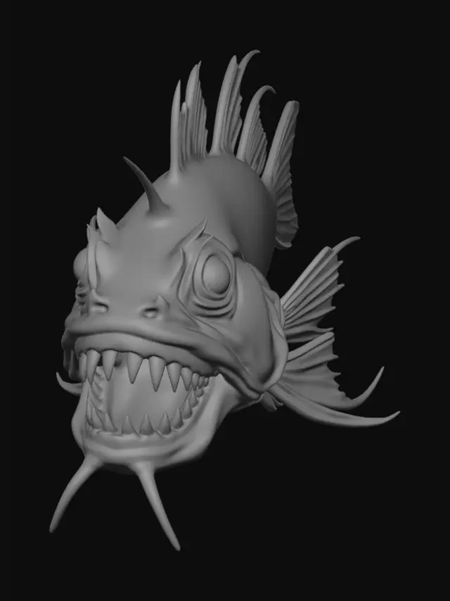 3D model for Crimson Jaw Leviathan