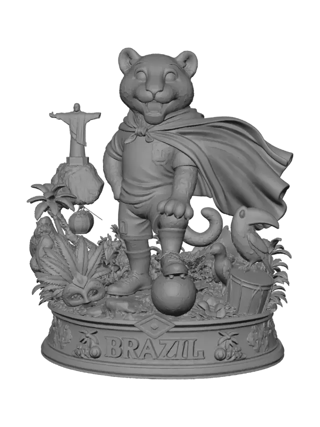 3D model for Caped Leopard of Brazil