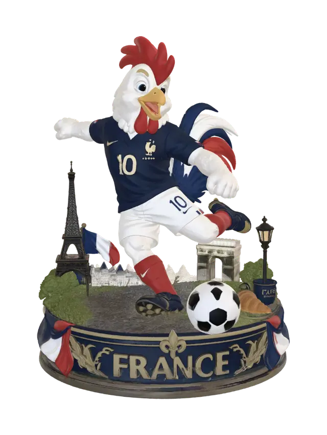 3D model for French Football Rooster