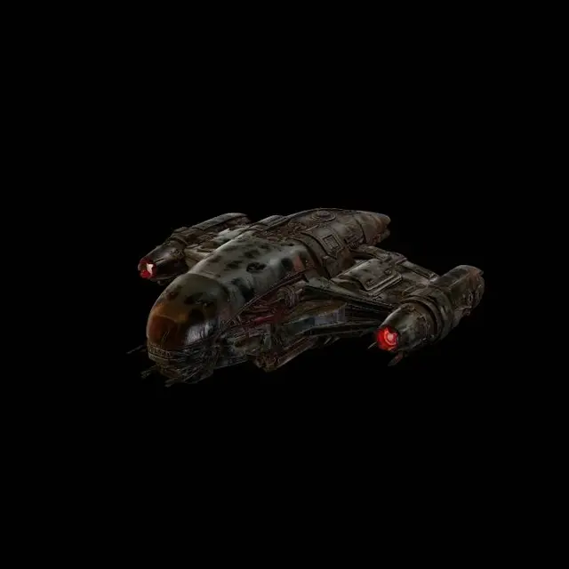 3D model for 실사 느낌의 소형 우주선, 프레데터·에일리언·스타워즈 분위기의 다크 SF 디자인
스크래치, 전투 흔적, 그을린 금속 재질, 낡은 디테일
붉거나 푸른 엔진 플라즈마 빛
패널, 볼트, 배관, 장갑 플레이트가 디테일하게 표현된 하드서피스 구조
,흰색 배경,
초고퀄리티 포토리얼, AAA 영화 소품 느낌, 언리얼엔진5 스타일, 레이트레이싱, 8K