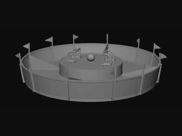 3D model for Green Ring Obstacle on a Soccer Field