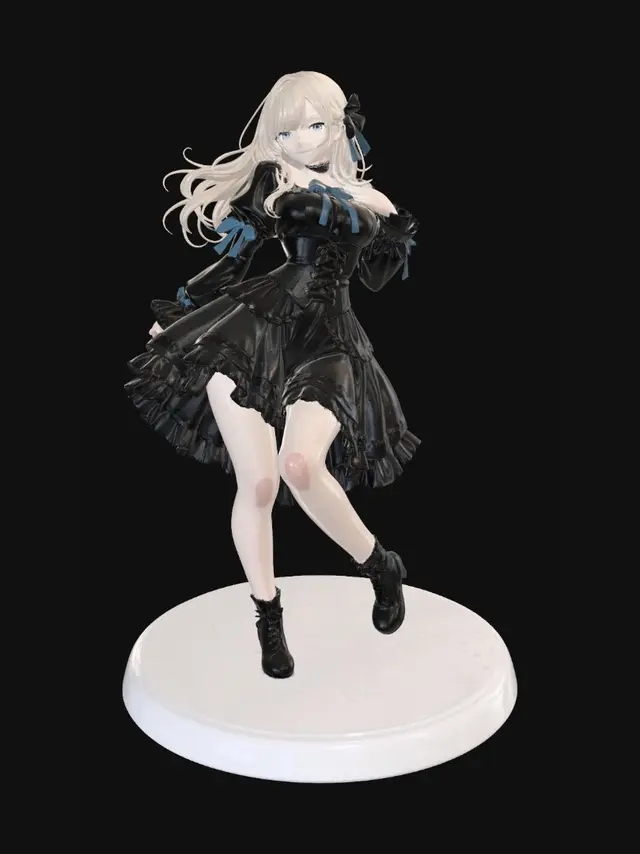 3D model for Nocturne in Black Lace