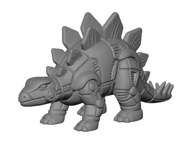 3D model for stegosaurus dinobot in dino mode - transformers snarl