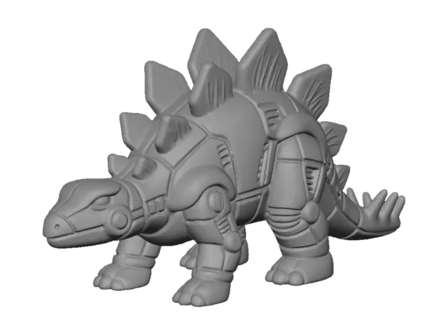 3D model for stegosaurus dinobot in dino mode - transformers snarl