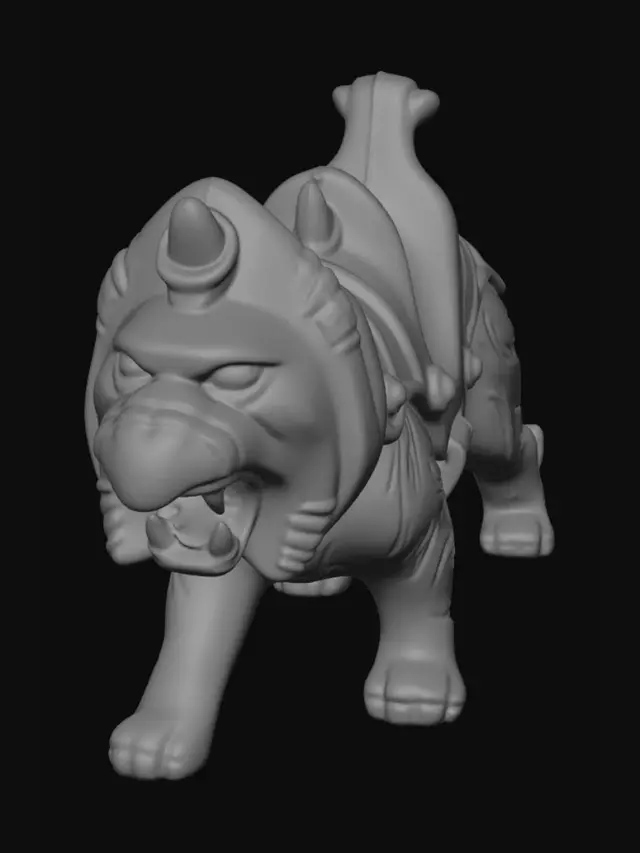 3D model for battle cat from masters of the universe