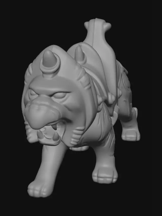 3D model for battle cat from masters of the universe