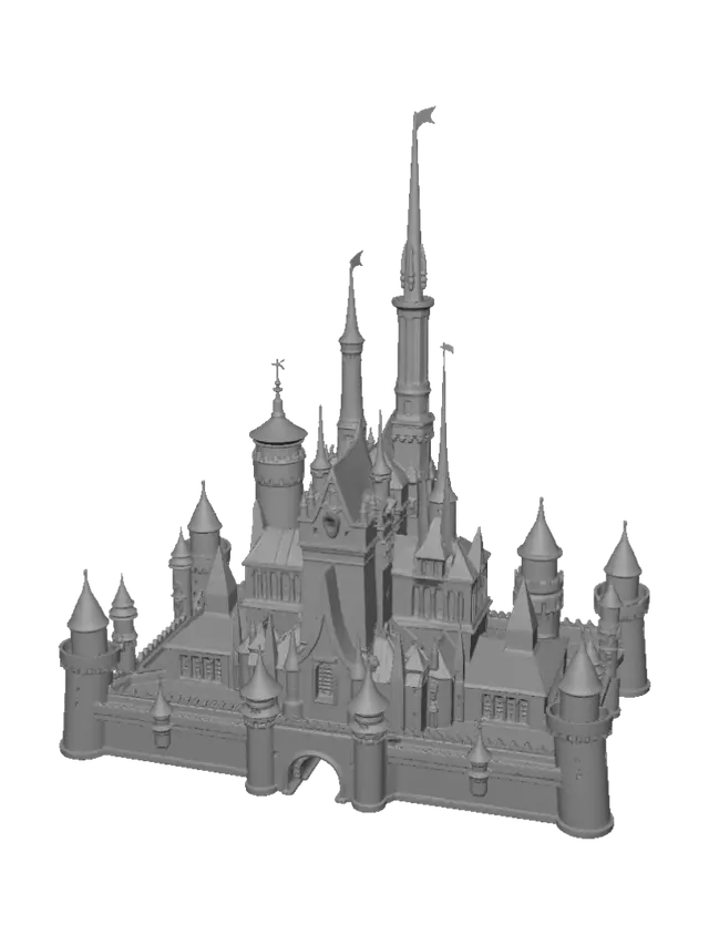 3D model for Enchanted Castle at Night