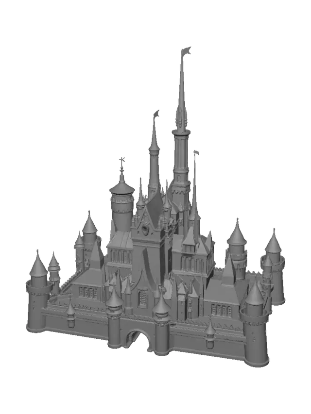 3D model for Enchanted Castle at Night