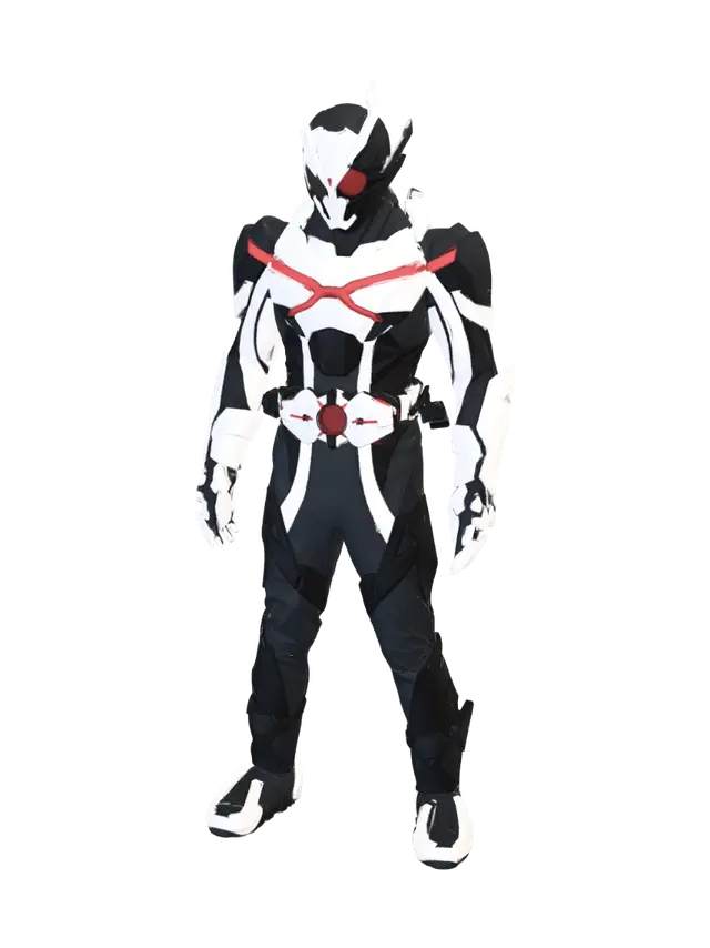 Kamen Rider Zero-One - Kamenrider 3D model, vytvořený pomocí AI