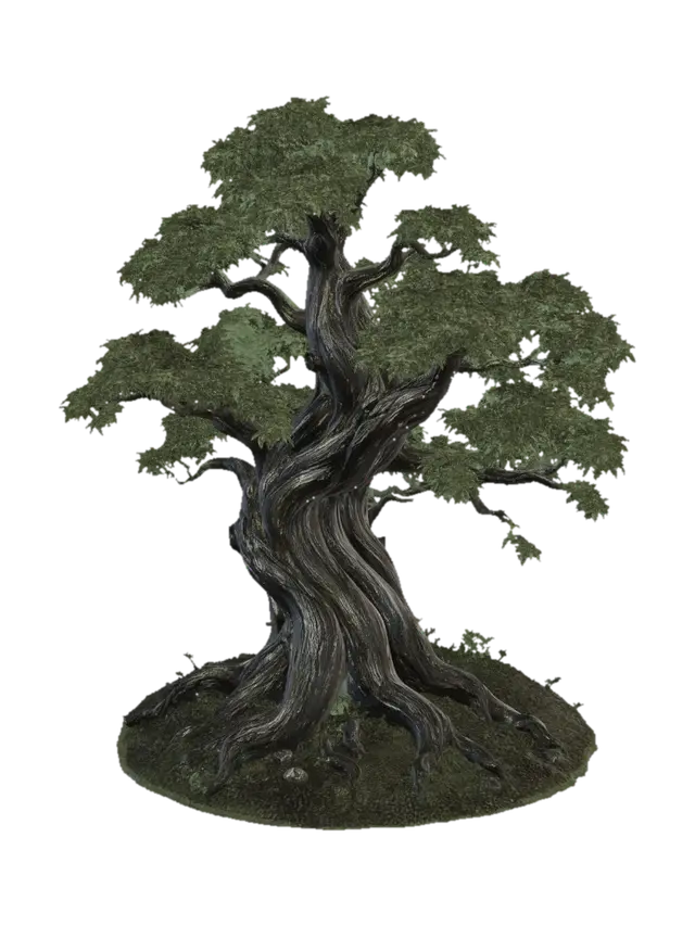 Eldertree's Spiral 3D model, vytvořený pomocí AI