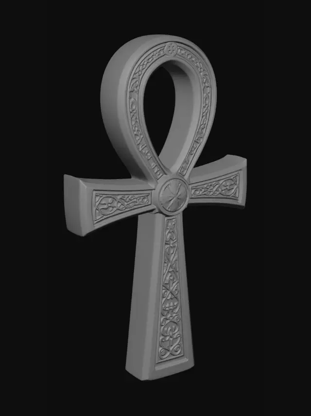 3D model for Ornate Bronze Ankh