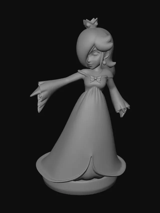 3D model for Rosalina in a Turquoise Gown