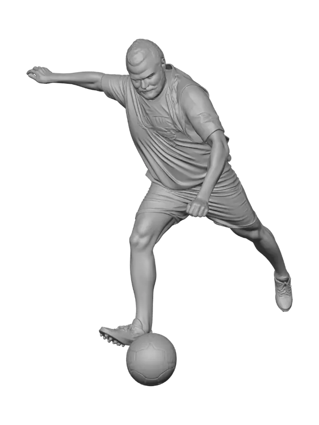 3D model for Orange-Bib Dribbler on the Pitch