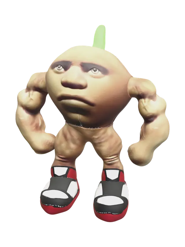 Odin Din Dun 3D model, vytvořený pomocí AI