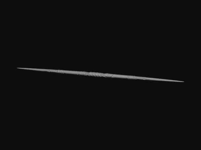 3D model for Ornate ceremonial spear