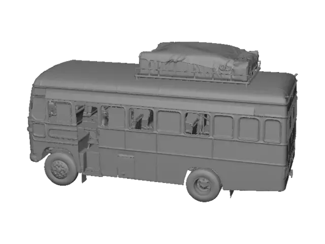 3D model for Colorful Tata Bus in India