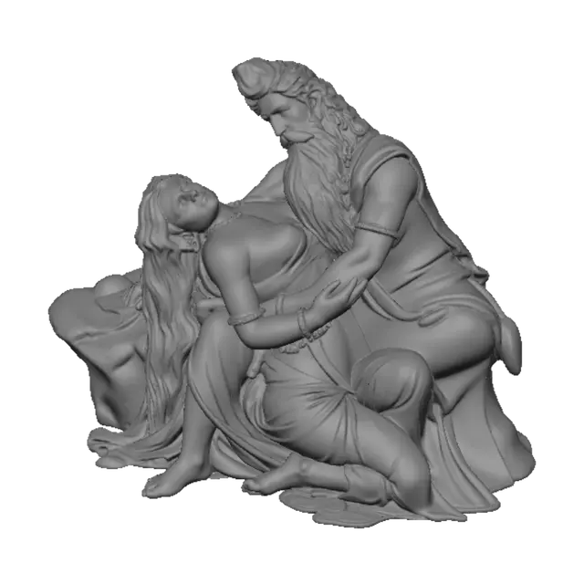 3D model for Lovers in a Cave