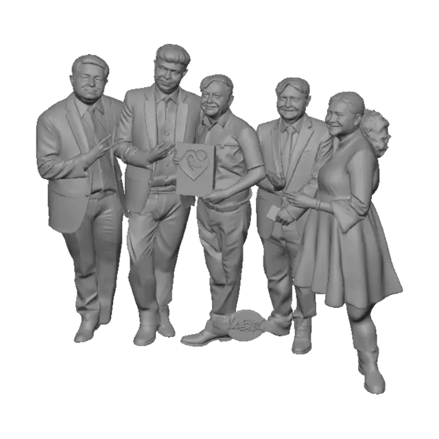 3D model for Wellness Guide Team Photo