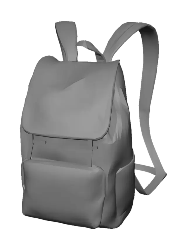 3D model for I need a low Poly picture of a backpack or a chest to use as an inventory button