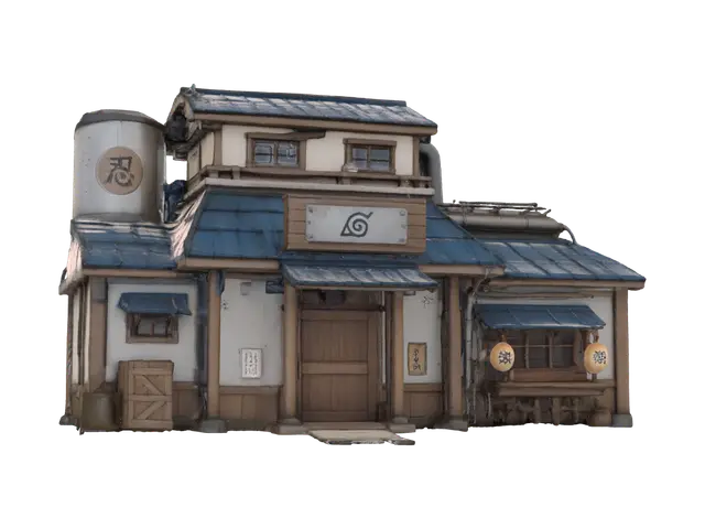 3D model for Hidden Leaf Village House
