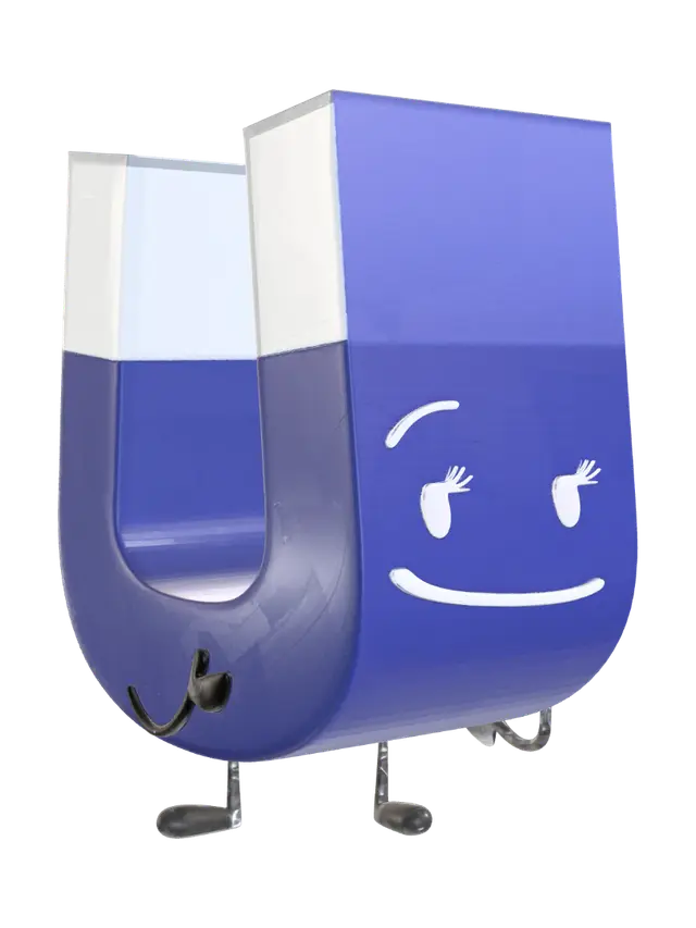 Inanimate Insanity - Magnet (3D-model) - Sticker 3D model, vytvořený pomocí AI