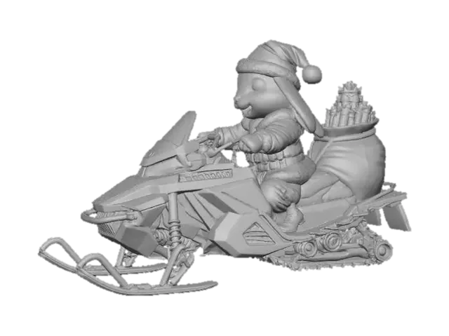 3D model for Santa Bunny's Snow Adventure