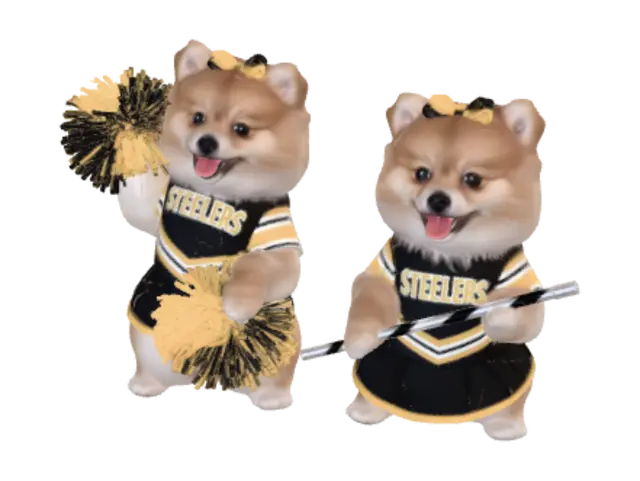 Steelers Cheerleader Puppies - Paws 3D model, vytvořený pomocí AI