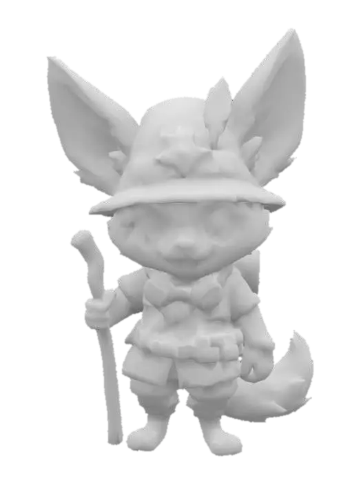 3D model for Explorer Fennec Fox, #AroundTheWorld#