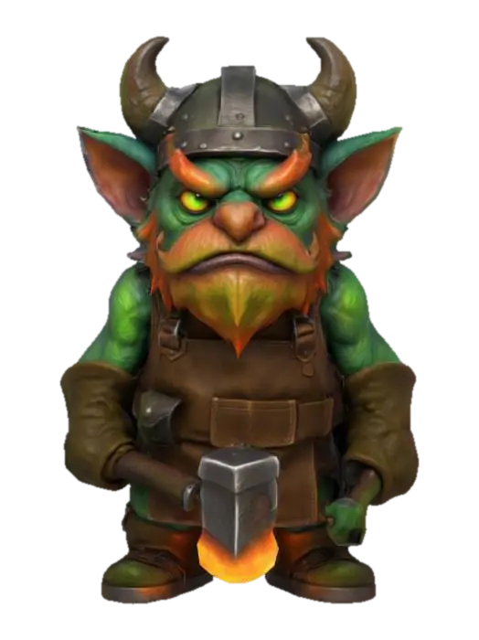 Red Beard Blacksmith , #AroundTheWorld# - World 3D model, vytvořený pomocí AI