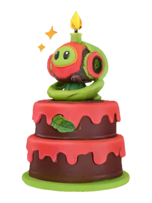 Meshy Cake , #AroundTheWorld# - Pastry 3D model, vytvořený pomocí AI